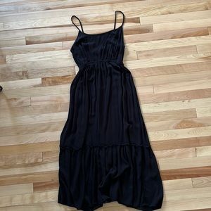 Black maxi dress
